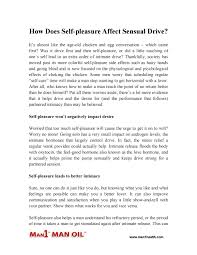 Receive lots of attention from attractive members online. How Does Self Pleasure Affect Sensual Drive By Man1health Issuu