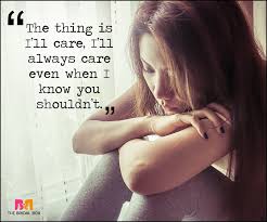 And of all things, it is the scene which seems to be seen best for the first time: 50 Quotes That Best Describe Painful Love