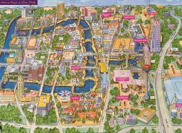 San Antonio Tourist Map San Antonio Texas Riverwalk San Antonio River San Antonio Vacation