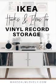 Use old vinyl plates to craft this retro dvd or cd case rack. Ikea Hacks Ideas For Vinyl Record Storage