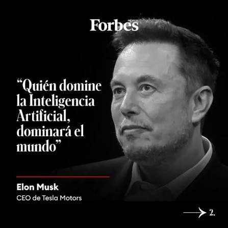✨ Las palabras tienen el poder de cambiar perspectivas y marcar el rumbo  del mundo. Estas son las frases que marcaron el 2023: 1️⃣ "Quién domine la  Inteligencia Artificial, dominará el mundo” - Elon