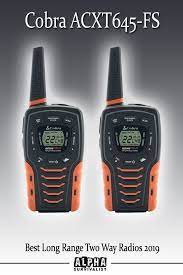 Cobra Acxt645 Fs Two Way Radio Emergency Radio Weather Radio