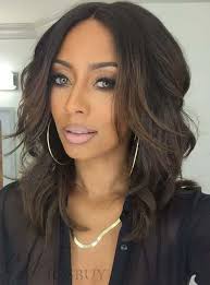 Medium Hairstyles Women S Middle Parting Wavy Human Hair Lace Front Wigs 14 Inches Medium Hair Styles Human Hair Wigs Hair