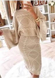 Black And Gold Sweater Dames Handmade Knitted Ladies Set Blouse And Skirt Ladies Dress Etsy Knit Outfit Knit Fashion Elegant Sweater