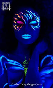 Fluorescent Makeup Under Black Lights Neon Face Paint Glow Face Paint Dark Makeup