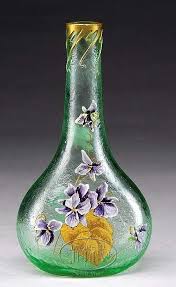 Mont Joye Decorated Vase Vases Decor Vase Art Glass Vase