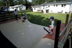 Two ramps provide multiple assembly possibilities; Building A Backyard Skate Ramp Habitat Kids Vt Small People Big Ideas