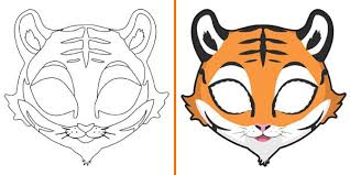 Maschere Di Animali Da Colorare E Costruire Per Bambini Animali Colori Maschere