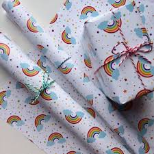 Father's day father's day gift wrap. Rainbow Gift Wrapping Paper Or Gift Wrap And Card Set By Half Pint Home Notonthehighstreet Com