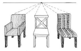 6 Chairs 3 Drawing Furniture One Point Perspective Perspective Drawing