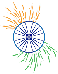 Orange steht für den hinduismus, mut und die opfer, grün für den glauben und den islam und weiß symbolisiert das engagement für eine friedliche koexistenz beider. Stilisierte Indien Flagge Verlasst Orange Safran Weisses Grun Blaues Chakra Vektor Abbildung Illustration Von Feiertag Stolz 96903369