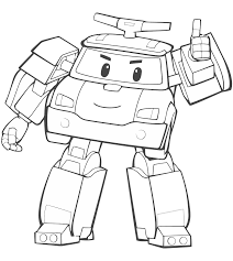 Gambar robocar poli hitam putih. Gambar Mewarnai Robocar Poli