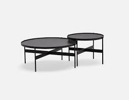 Final Living Room Coffee Table Hans Black Set Of 2 Nesting Tables Structube Coffee Table Nesting Tables Modern Coffee Tables