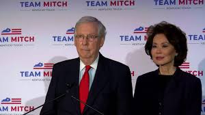 Mitch mcconnell remarried in 1993 and married elaine chao, the us transportation secretary, to live happily to this day. Sen Mitch Mcconnell Wins Another Term In Kentucky Nbc News Projects