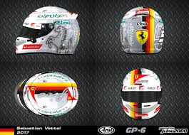F1 helmets, mainly from sebastian vettel. 3d Racing Helmets Sebastian Vettel Helmet 2017 Download
