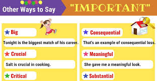 Another Word For Important 200 Synonyms For Important With Examples 7 E S L