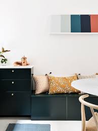 Banquette Plum Bois Peint Sombre Forest Banquette Cuisine Caisson Cuisine Banquette