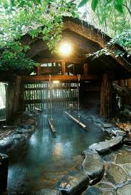 Overhuiving Binnen Naar Buiten Kadering Beeld Bepalend Ornement Gezichtsbedrog Kurokawa Onsen Japanese Hot Springs Onsen Japan Kumamoto