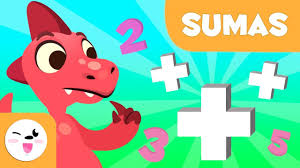 Juego de matemáticas para niños. Sumas Para Ninos Aprende A Sumar Con Dinosaurios Matematicas Para Ninos Youtube