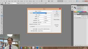 Set A New Photoshop File To A4 Landscape Portrait Youtube