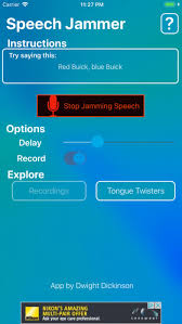 This is due to the brain being confused by the slight delay in auditory feedback of the users own voice. Speech Jammer Iphone App App Store Apps