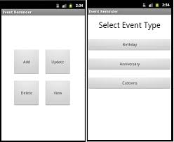 Event Reminder Android App Project 1000 Projects