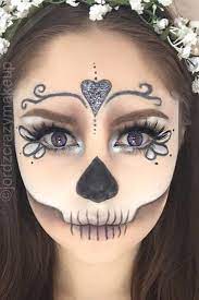 With the simple sugar skull makeup let your eyes do the talking. 36 Best Sugar Skull Makeup Of This Season Halloween Makeup Sugar Skull Sugar Skull Makeup Tutorial Halloween Makeup Easy
