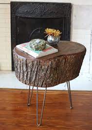 Making something out of nothing is always fun. How To Diy Stump Table 17 Apart
