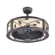 Flush Mount Caged Ceiling Fan With Light Ceiling Fan With Light Caged Ceiling Fan Fan Light