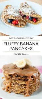Fluffy Raw Vegan Pancakes One Ingredient Recipe In 2020 Raw Vegan Desserts Raw Vegan Breakfast Raw Desserts