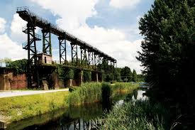 Disused Industrial Structures Become Features In A Landscape Park In The Duisburg Nord Park In Germany S Ruhr Regi Landscape Germany Landscape Landscape Design