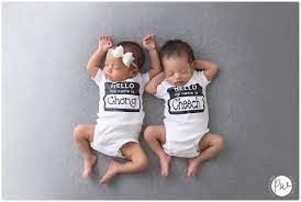 Boy Girl Twin Newborn Photos Cheech Chong Paige Walker Photography