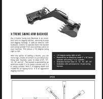 Swing arm backhoe attachments any good? : r/Skidsteer