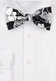 Affordable and search from millions of royalty free images, photos and vectors. Black And White Flower Print Bow Tie Cotton Bow Tie With Large Flowers Cheap Neckties Com