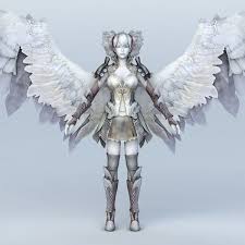 Female Angel Warrior Of God 3d Model Angel Warrior Warrior Angel