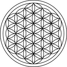 Flower Of Life Sacred Geometry Free Vector Graphic On Pixabay Flor do azul do rosa do teste padrão da vida. https creativecommons org licenses publicdomain