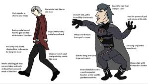 Virgin Dante Vs Chad Byleth Fireemblem Funny Games Chad Fire Emblem Games