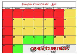 2019 Disneyland Crowd Calendar When To Visit Disney