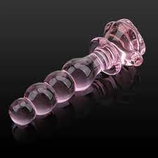 Beaded Pink Glass Anal Butt Plug Dildo Beads Anal Sex Toys for Men Women  Couples | eBay