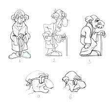 Old Man Cartoon Character Sketch Cartoon Characters Sketch Old Man Cartoon Character Sketch