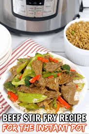 Add the oil to the instant pot and press the saute button. Instant Pot Beef Stir Fry Using Flank Steak The Instant Pot Table