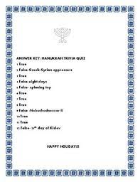We've got 11 questions—how many will you get right? Hanukkah Trivia Quiz By House Of Knowledge And Kindness Tpt