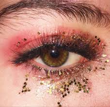 Euphoria Inspired Makeup Aesthetic Makeup Makeup Makeup Inspiration Aesthetic digital drawing glitter makeup portrait. euphoria inspired makeup aesthetic