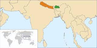 Bhutan In Map Of The World File:bhutan Nepal Locator.svg - Wikimedia Commons