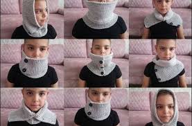 Hem Yapimi Hem De Kullanimi Cok Pratik Olan Bu Boyunluk Eminim Cok Hosunuza Gidecek Atkinin Yerini Alan Bu Boy Orgu Erkek Bebek Sapkasi Bebek Sapka Modelleri