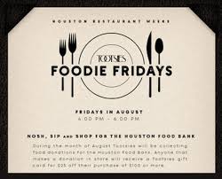 Check spelling or type a new query. Foodie Fridays At Tootsies Celebrates Houston Restaurant Weeks Fashion Blogger From Houston Texas My Red Glasses By Roz Pactor