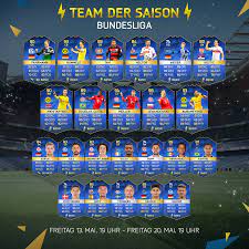 Starting with community and epl tots, there will be a new league featured every week. Team Der Saison Bundesliga Fifa 16