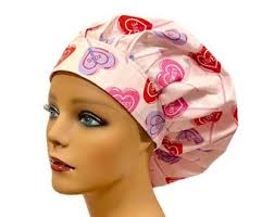 Valentines Candy (2 Prints) Surgical Scrub Bouffant Hat