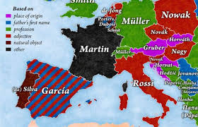 1 argentina 2 bangladesh 3 belgium 4 brazil 5 bulgaria 6 canada 6.1 english canada 6.2 quebec (french canada) 7 china 8 colombia 9. Pic Here Are The Most Common Surnames In Every European Country Colorful Map Surnames Interesting Articles