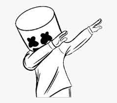 Marshmello Drawing Marshmallow For Free Download - Marshmello Dj Png Hd,  Transparent Png , Transparent Png Image - Pngitem